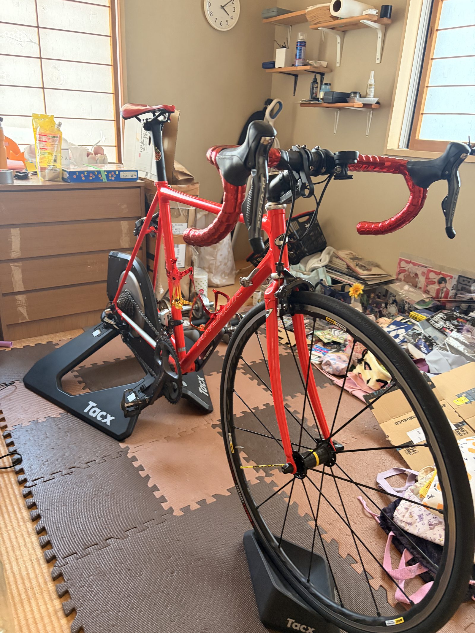Tacx NEO Smartへ固定したアンカーRNC7の全体