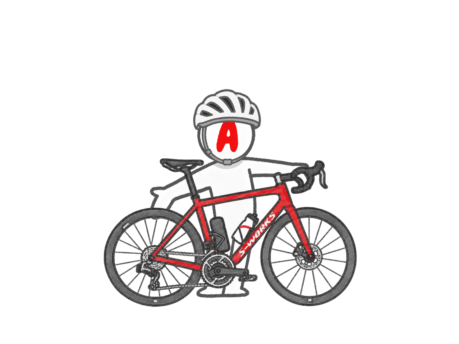 S-WORKS Aethos2と実験体Aのイラスト