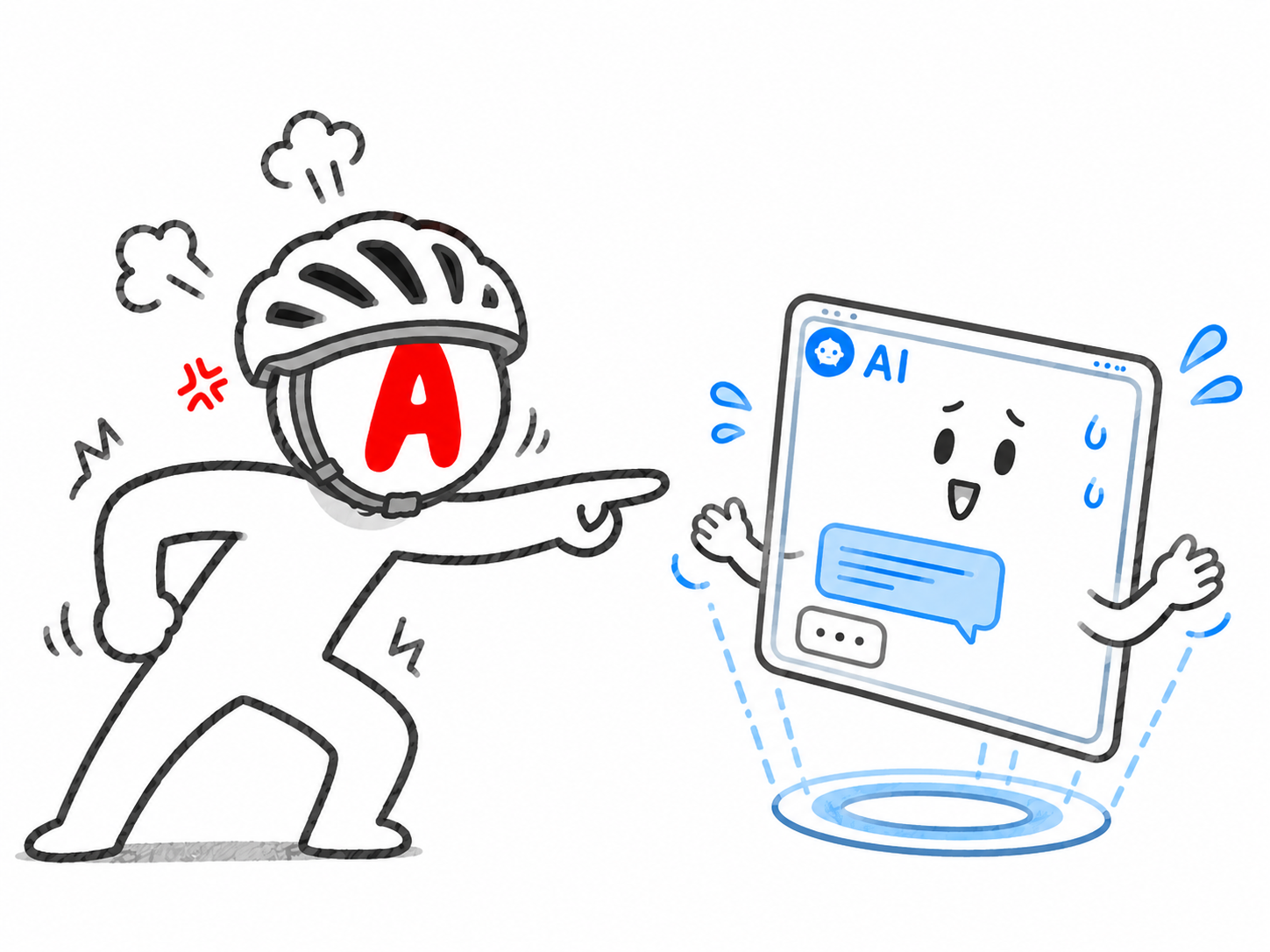 AIに抗議する実験体A